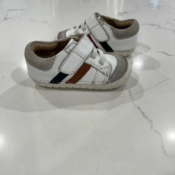 Old Soles Boy's and Girl's Thor Pave, Snow / Navy 6-9 months - Picture 4 of 10